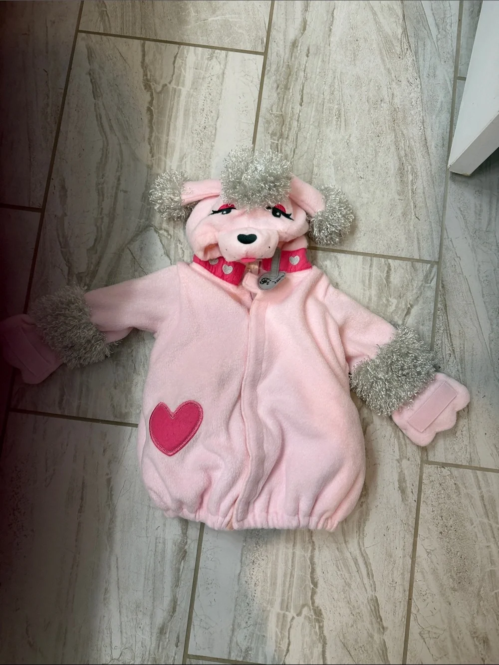 Pink Plush Poodle Kids costume 6-12 months